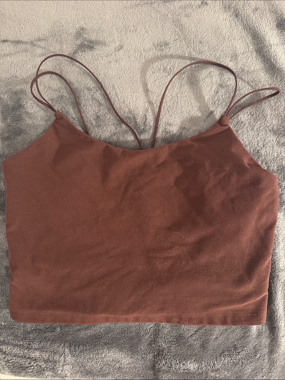 Abercrombie brown spaghetti strap tank